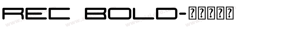 rec Bold字体转换
